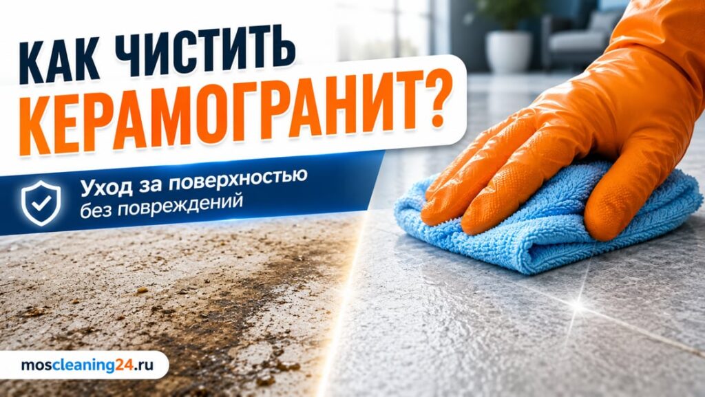 Уход за керамогранитом: уборка после строителей и повседневные процедуры