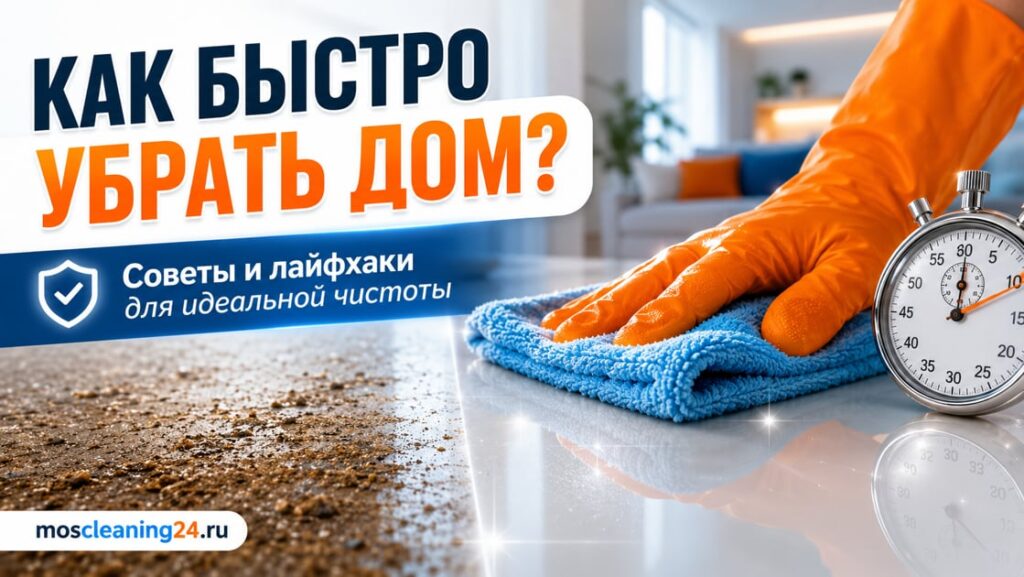 Как быстро и эффективно убрать дом